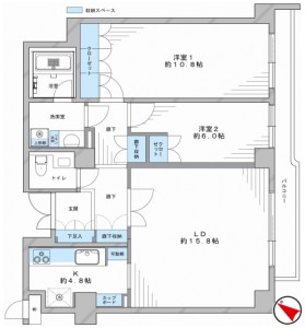 ドムス南麻布西館202号室 (1)